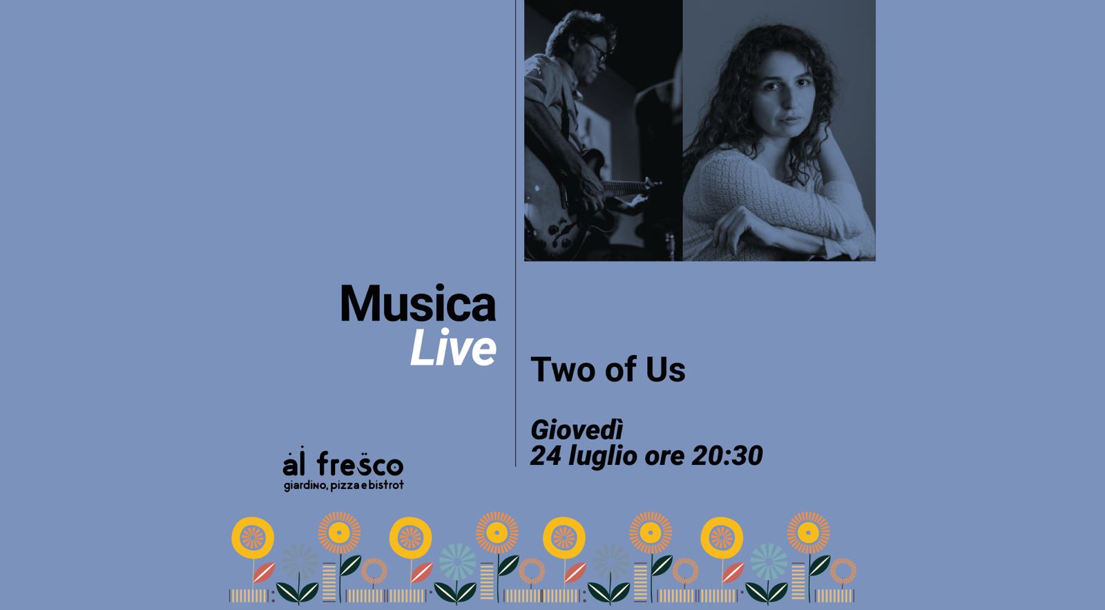 two of us live @al fresco